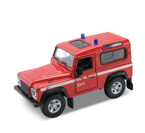 Welly Land Rover Defender hasič 1:34