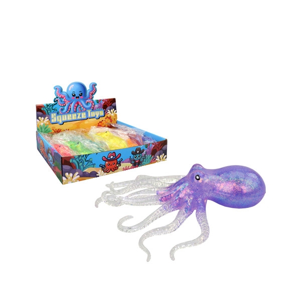 Chobotnice se třpytkami 18 cm