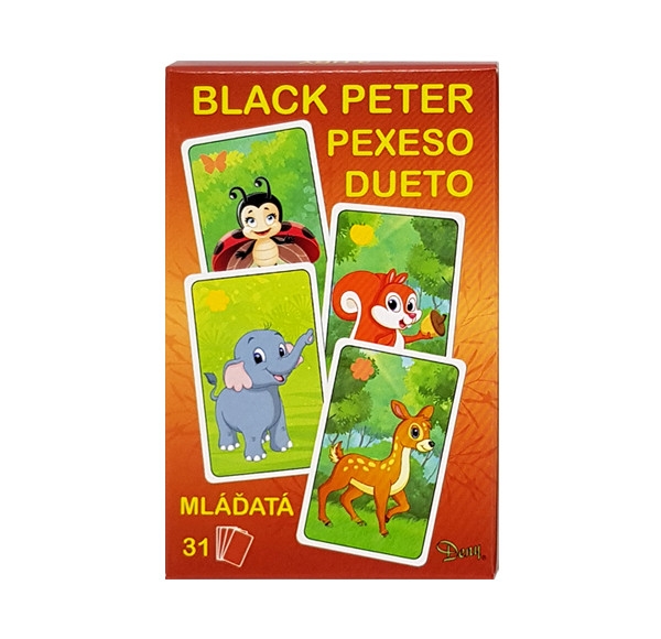 Hra černý Peter 3v1 Mláďata