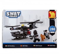 Stavebnica Polícia SWAT vrtulník zásahov