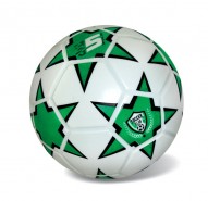 Míč fotbalový zelená hvězda gumová
